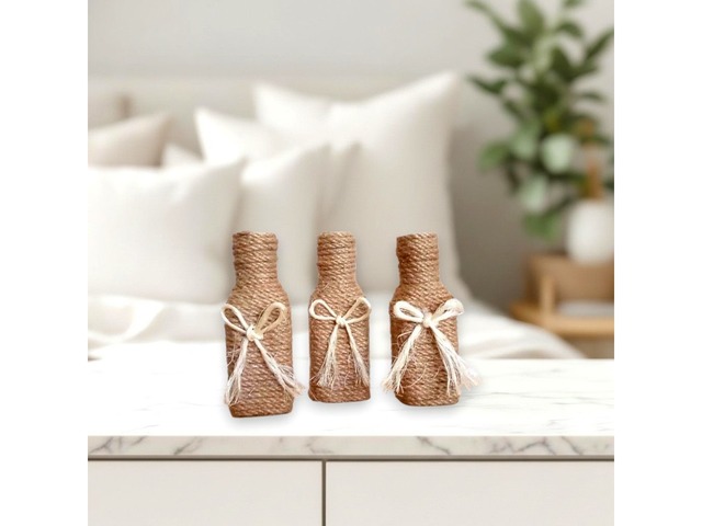 3 маленькі пляшечки-вази для квітів. Милий подарунок подрузі, мамі, дівчині