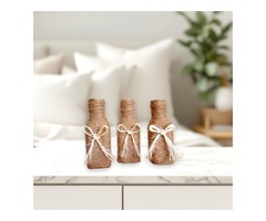 3 маленькі пляшечки-вази для квітів. Милий подарунок подрузі, мамі, дівчині