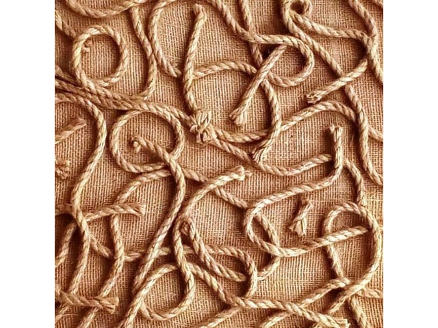 Картина в стилі fiber art (волоконне мистецтво) для декору в стилі лофт