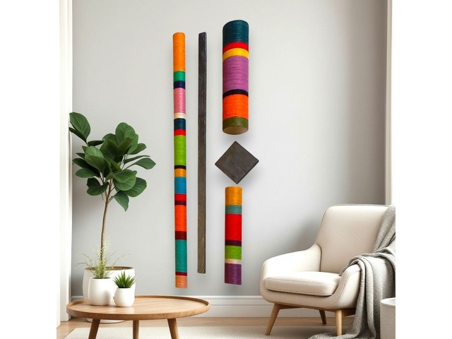 Оригінальний настінний декор у стилі рустик