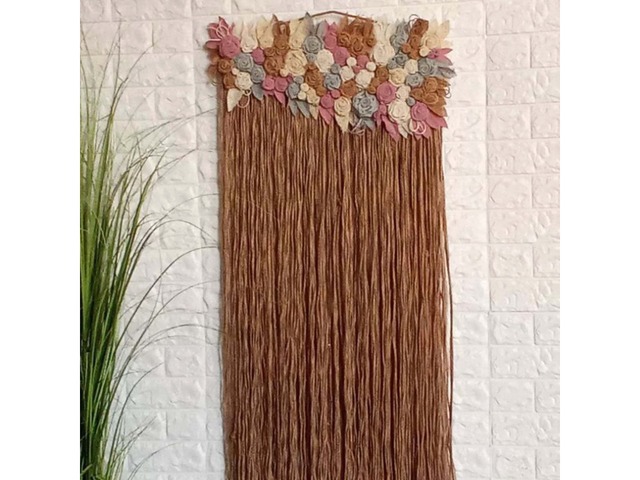 Настінне панно з джуту – етно декор у сільському стилі