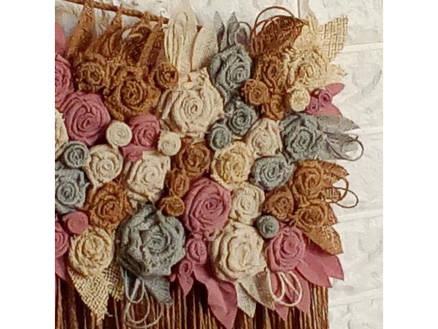 Настінне панно з джуту – етно декор у сільському стилі