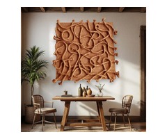 Картина в стилі Fiber Art (60×60 см) – настінний декор лофт