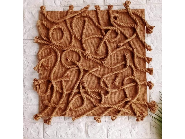 Картина в стилі Fiber Art (60×60 см) – настінний декор лофт