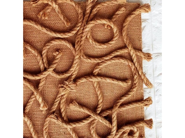 Картина в стилі Fiber Art (60×60 см) – настінний декор лофт