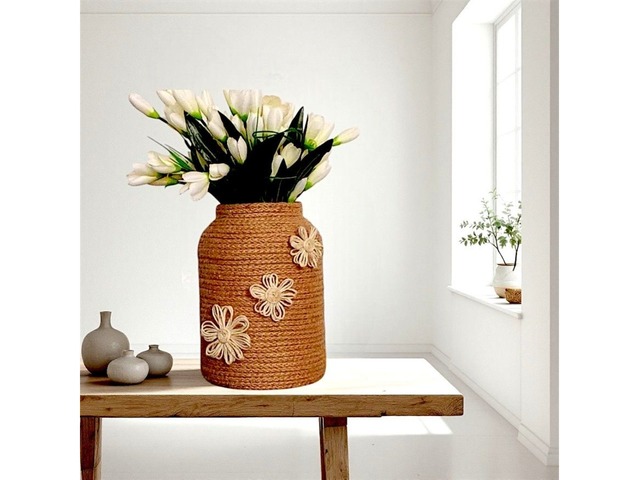Велика ваза-банка в стилі рустик