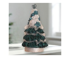 Різдвяна ялинка для подарунка. ялинка на стіл. Міні ялинка ручної роботи
