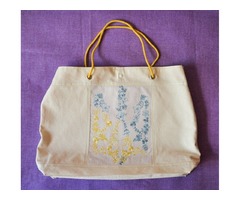 Эко -сумка с стилизированным Тризубом
