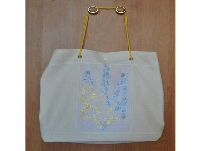 Эко -сумка с стилизированным Тризубом