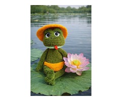 Жабка плюшева, ручна робота