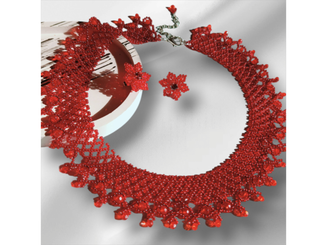 Намисто та серги ,,Весна,,