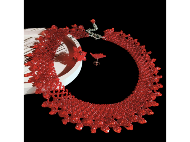 Намисто та серги ,,Весна,,