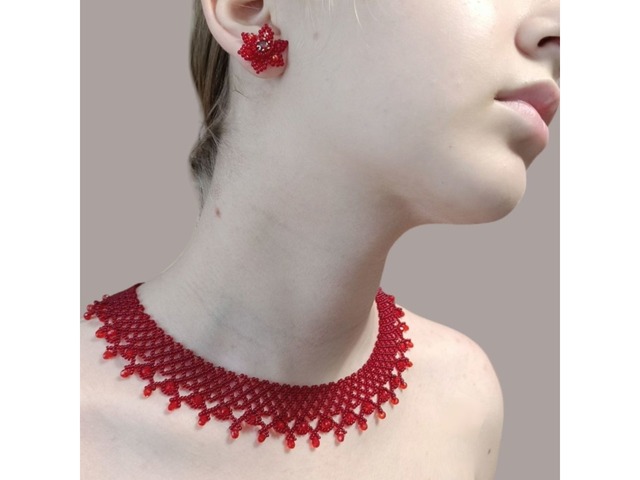 Намисто та серги ,,Весна,,