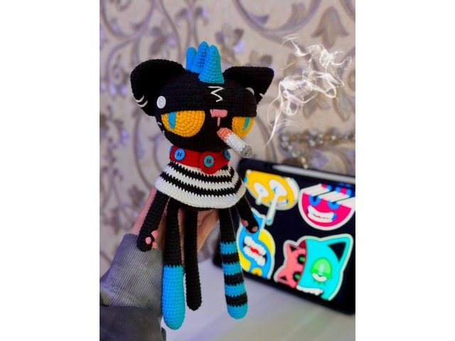 Вʼязаний котик