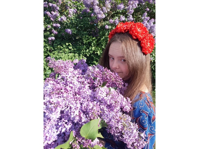 Віночок з піонами