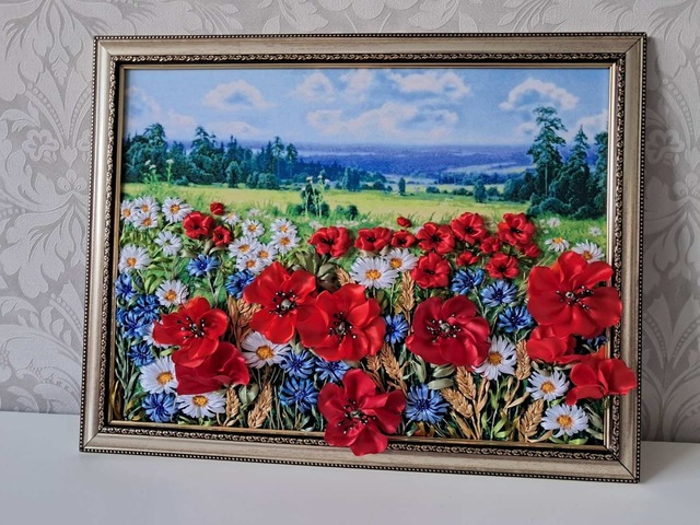 Картина стрічками "Прощання з літом"