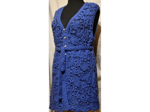 Жилет- Аквамарин