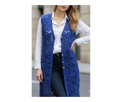 Жилет- Аквамарин