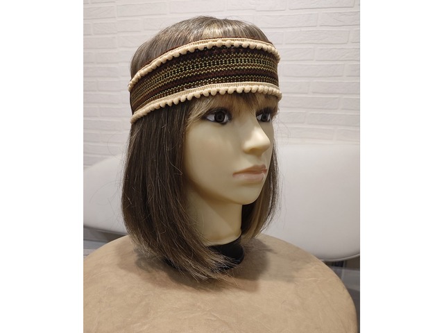 Гуцульське Чільце з помпонами, український ободок