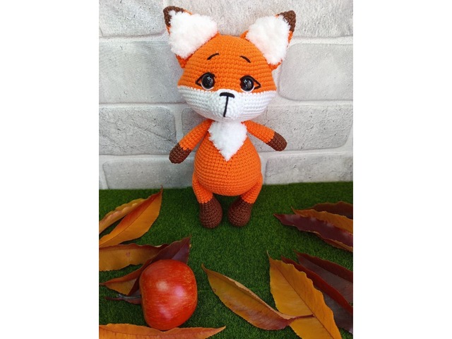 Лисичка, м'яка іграшка, ручна робота