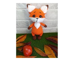 Лисичка, м'яка іграшка, ручна робота