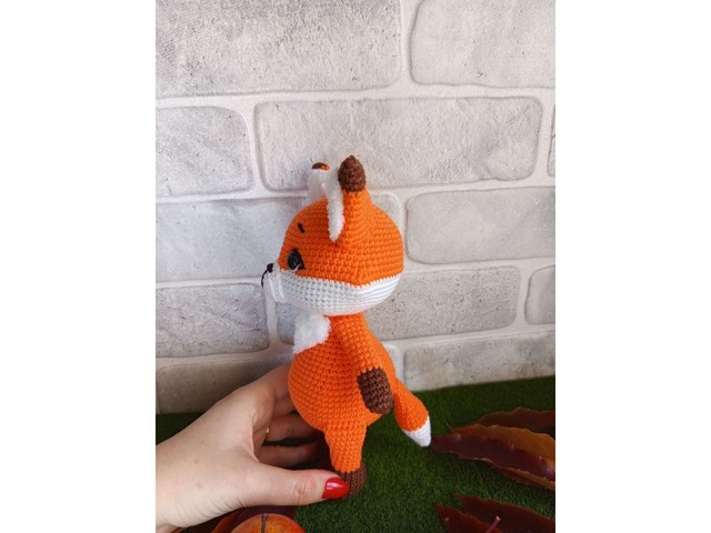 Лисичка, м'яка іграшка, ручна робота