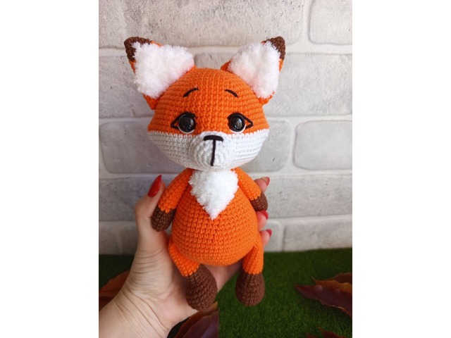 Лисичка, м'яка іграшка, ручна робота