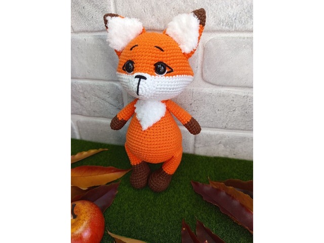 Лисичка, м'яка іграшка, ручна робота