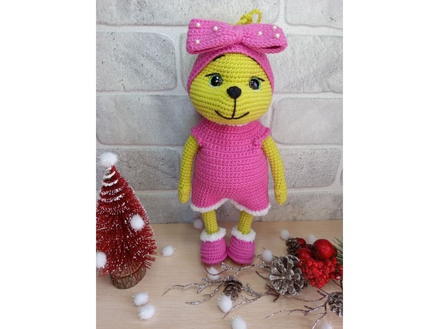 Грінч дівчинка, м'яка іграшка, ручна робота