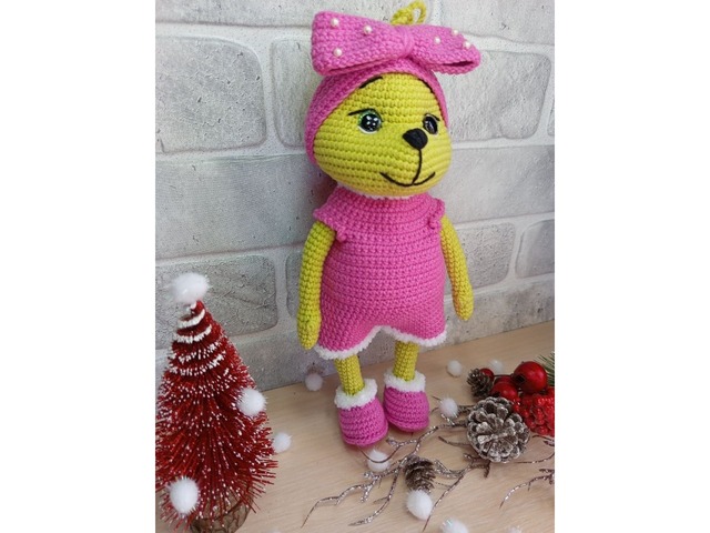 Грінч дівчинка, м'яка іграшка, ручна робота