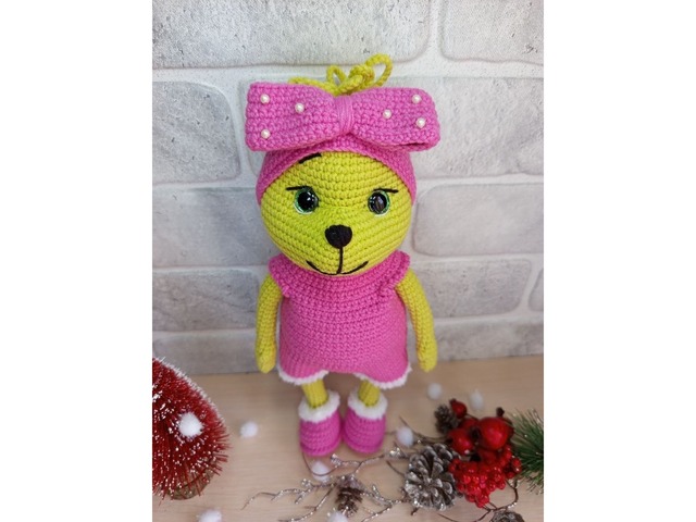 Грінч дівчинка, м'яка іграшка, ручна робота