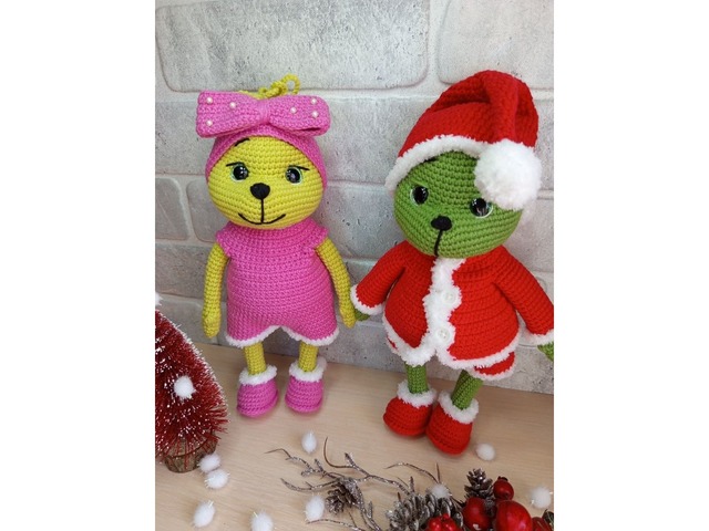 Грінч дівчинка, м'яка іграшка, ручна робота