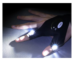 Рукавички - ліхтарик (на батарейках) - нові Для риболо