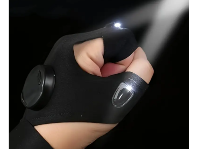 Рукавички - ліхтарик (на батарейках)   -   нові   Для риболо