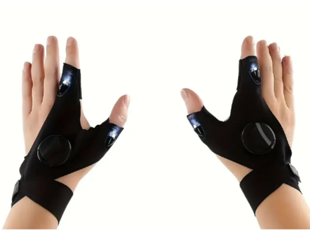 Рукавички - ліхтарик (на батарейках)   -   нові