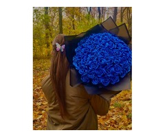 Букети з атласних стрічок