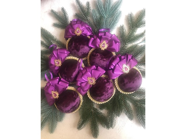 Набір ялинкових прикрас Новорічні іграшки