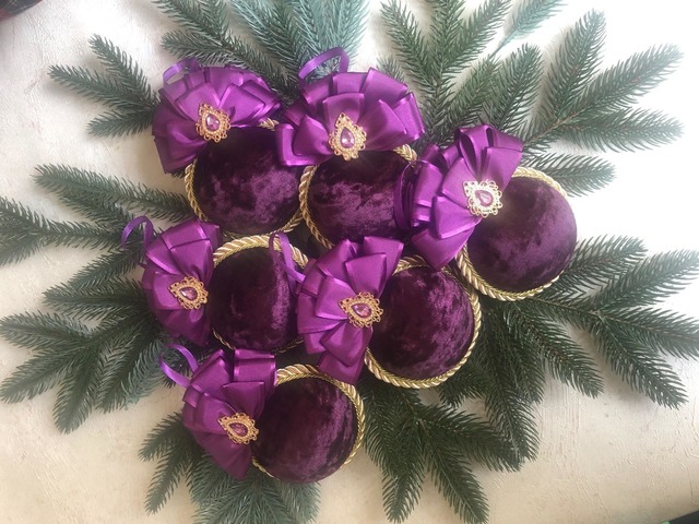 Набір ялинкових прикрас Новорічні іграшки