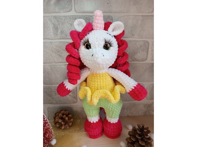 Єдиноріжка плюшева, ручна робота