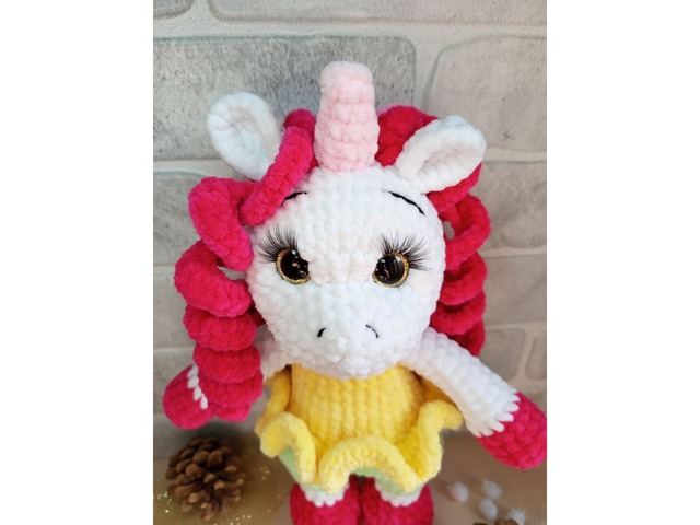 Єдиноріжка плюшева, ручна робота