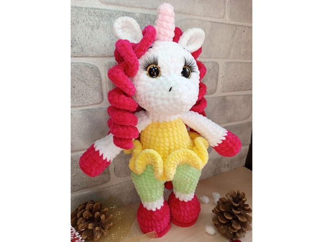 Єдиноріжка плюшева, ручна робота