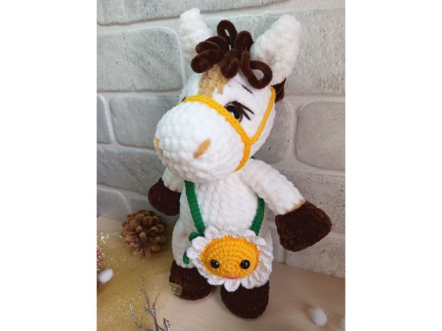 Конячка плюшева, ручна робота