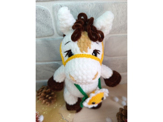Конячка плюшева, ручна робота