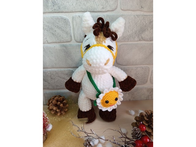 Конячка плюшева, ручна робота