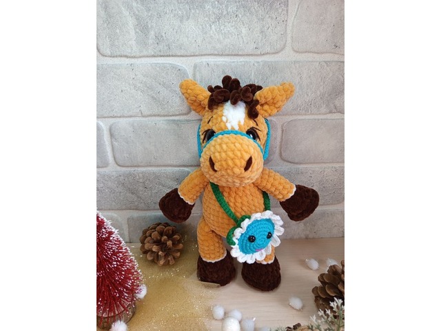 Конячка плюшева, ручна робота