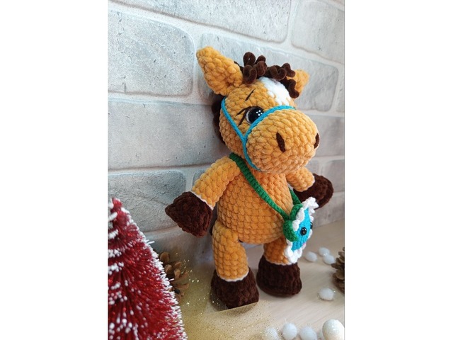 Конячка плюшева, ручна робота