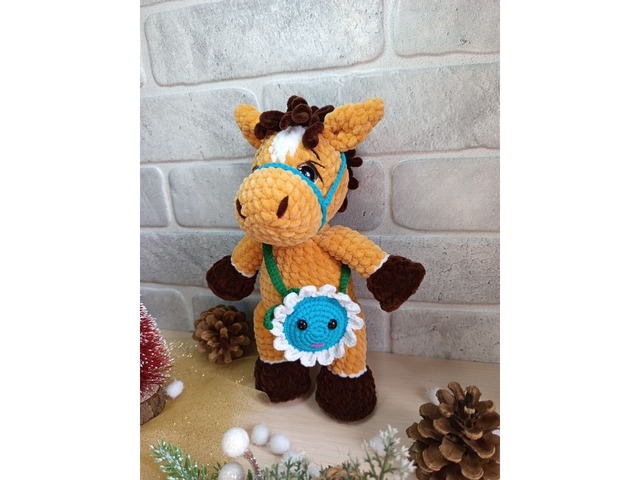 Конячка плюшева, ручна робота