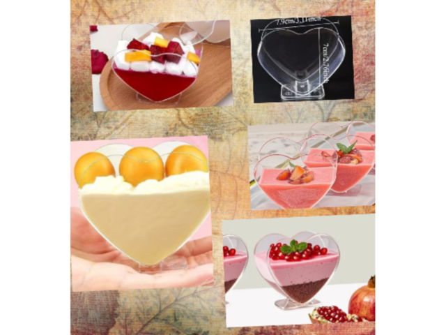 Одноразові прозорі  стаканчики для десертів