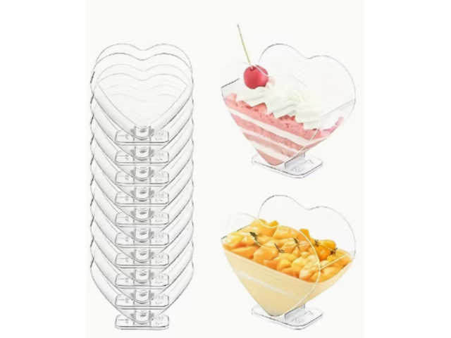 Одноразові прозорі  стаканчики для десертів