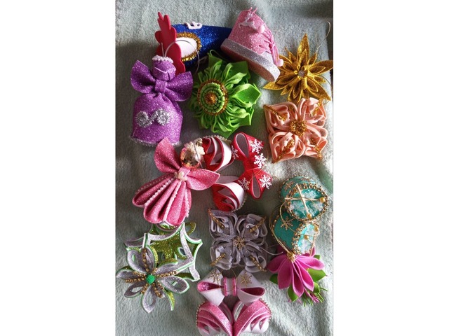 Новорічні іграшки із фоамірану